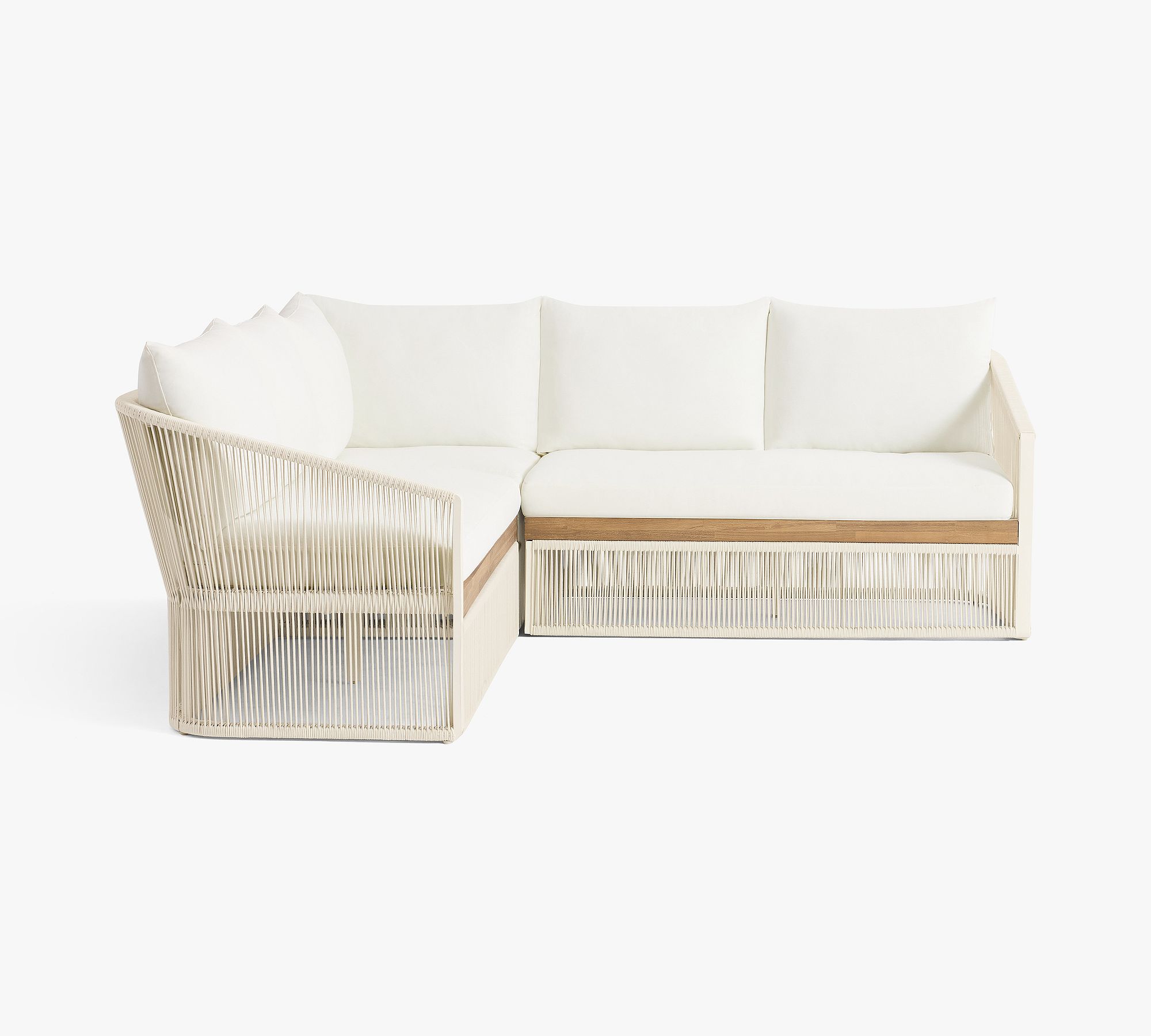 Lakewood Rope 3-Piece Outdoor Sectional (91")