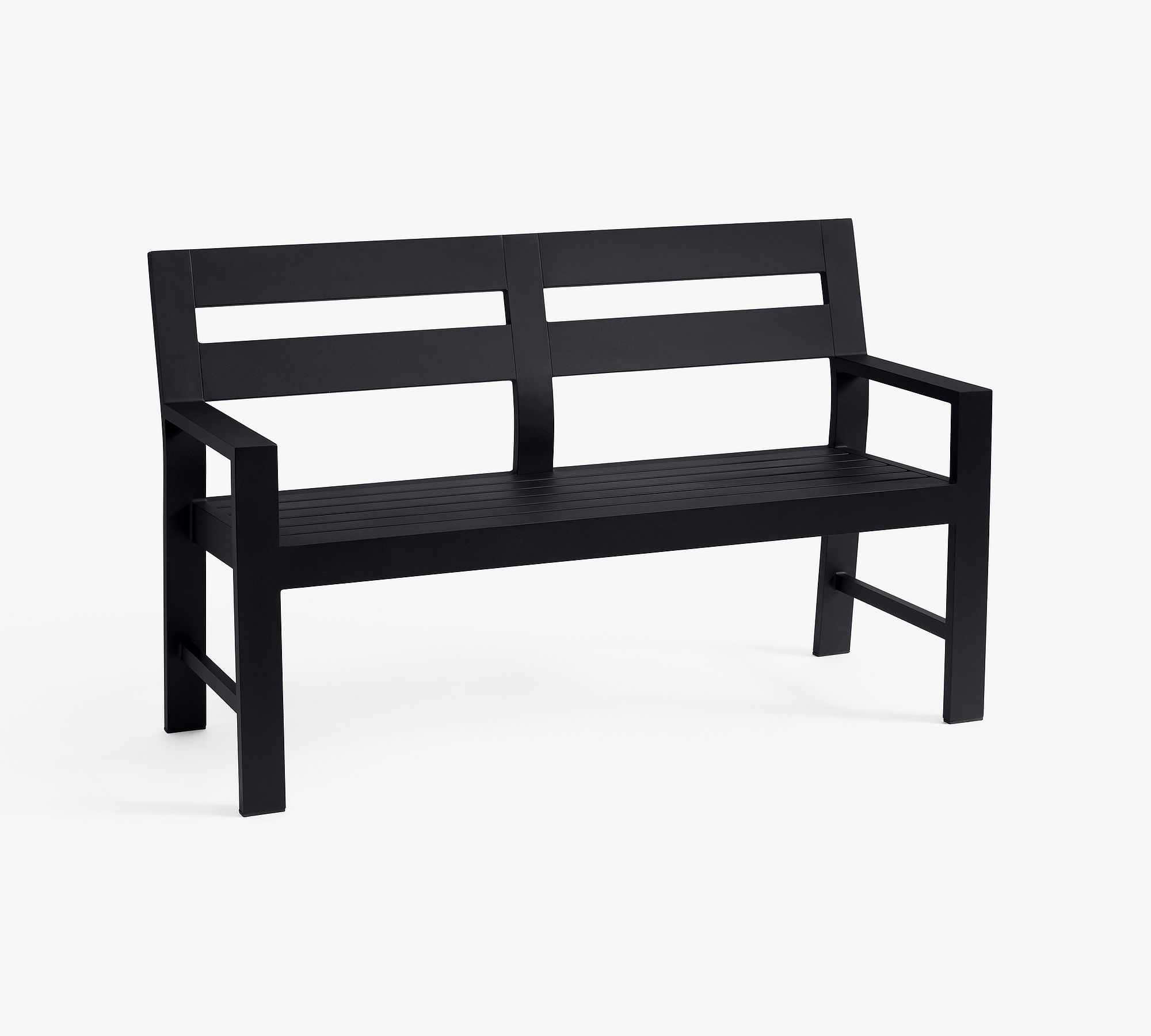 Malibu Metal Outdoor Porch Bench (54")