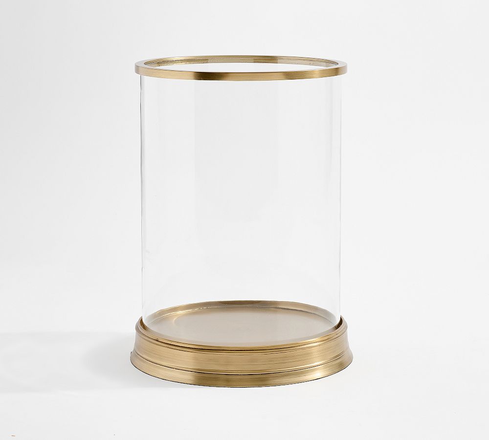 Daphne Hurricane Candle Holder - Brass, Large