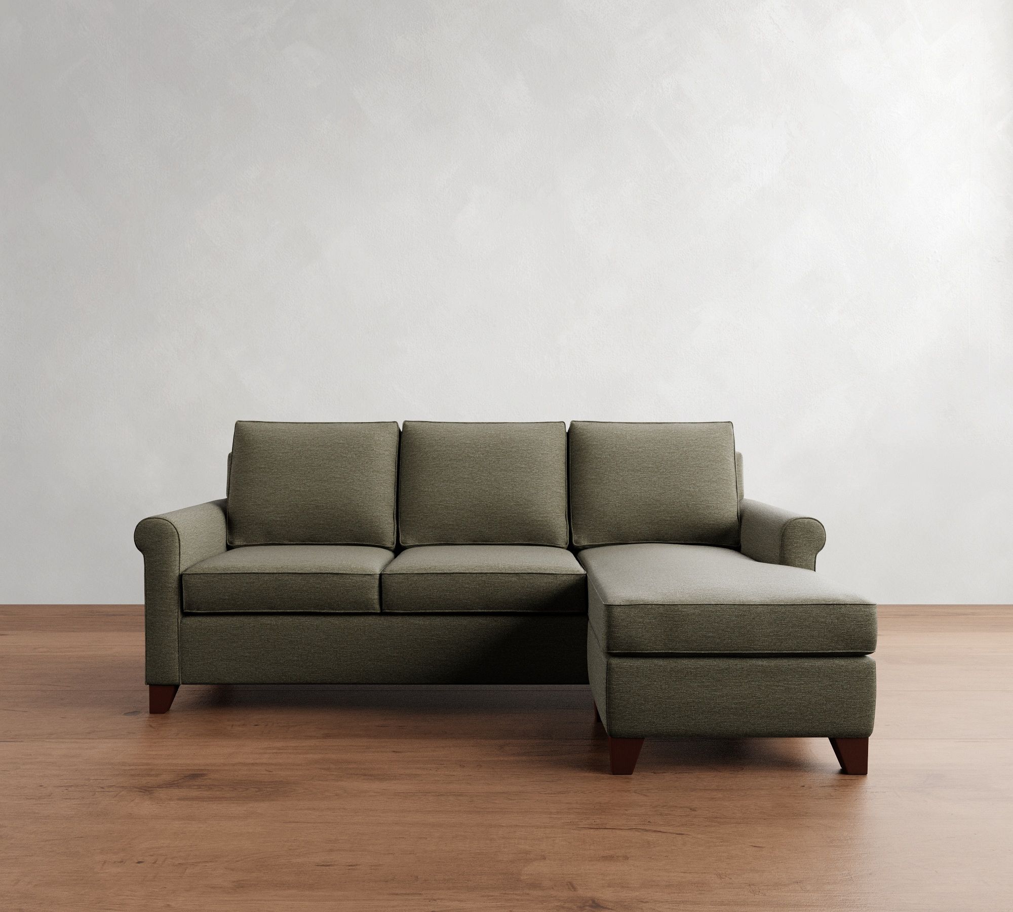 Cameron Roll Arm Reversible Chaise Sleeper Sectional (89") - thumbnail 3