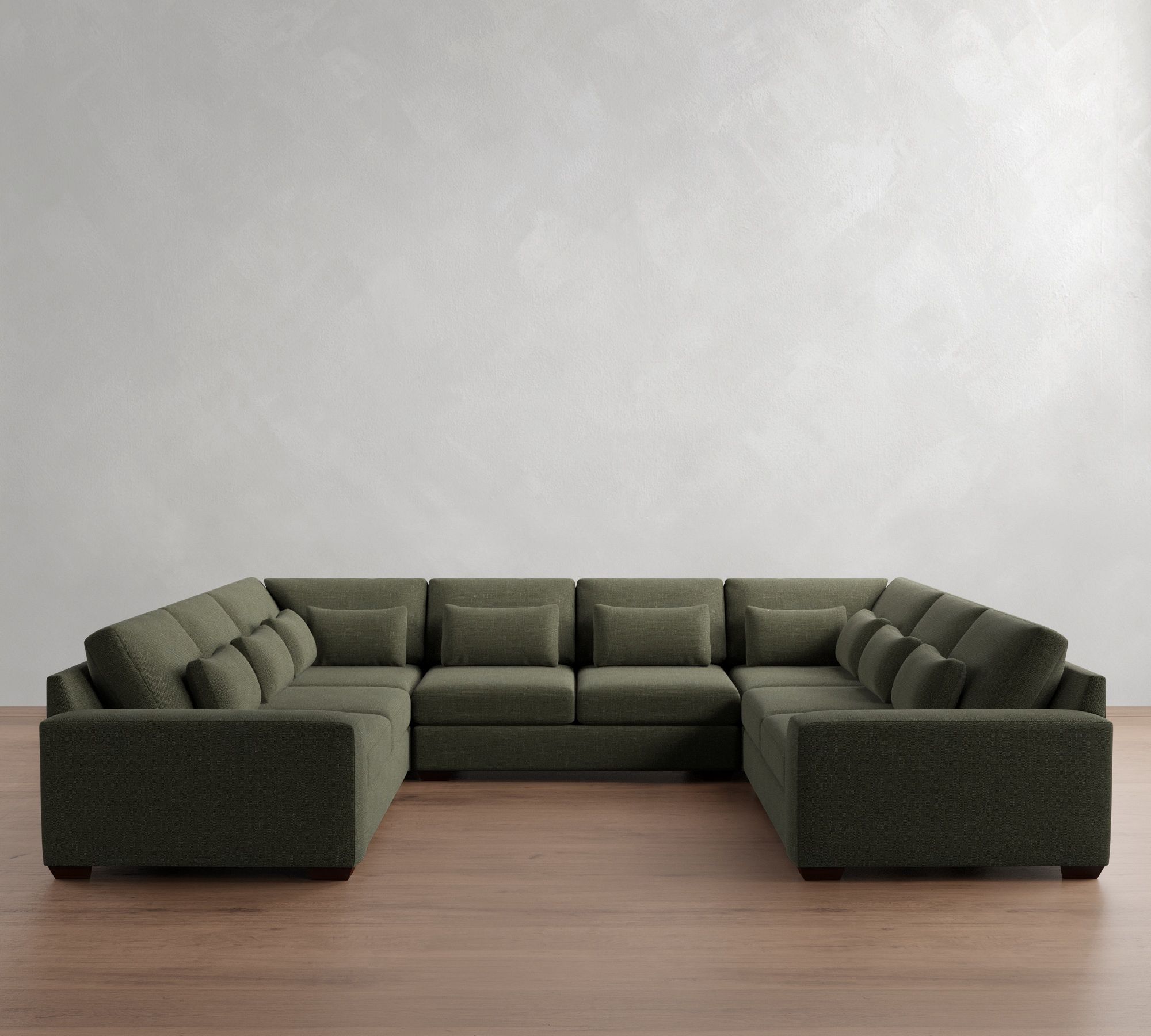 Big Sur Square Arm Deep Seat U-Shaped Sectional (158"–190")
