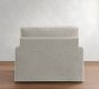 PB Comfort Modern Square Arm Slipcovered Chair and a Half