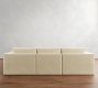 Carmel Square Arm Slipcovered Modular Chaise Sectional (113"&ndash;144")