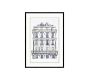 French Architecture Framed Print