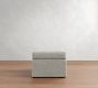 Cameron Modern Square Arm Slipcovered Storage Ottoman