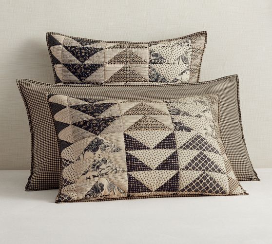 Sawyer Handcrafted Reversible Quilted Sham | Pottery Barn