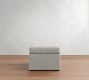 Cameron Modern Roll Arm Slipcovered Storage Ottoman
