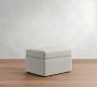 Cameron Modern Roll Arm Slipcovered Storage Ottoman