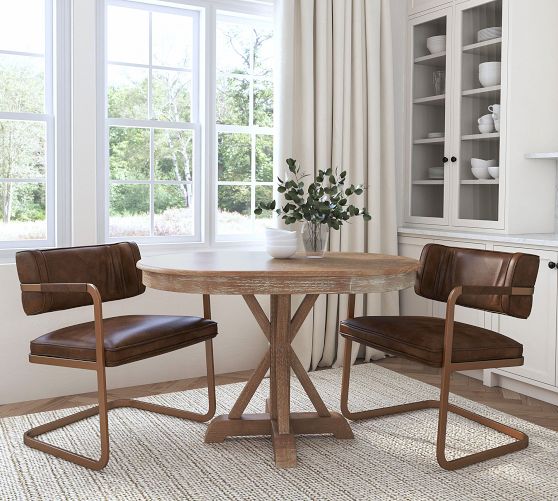 Hyeres Oval Pedestal Dining Table (47") by Pottery Barn