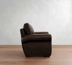 Pearce Roll Arm Leather Recliner