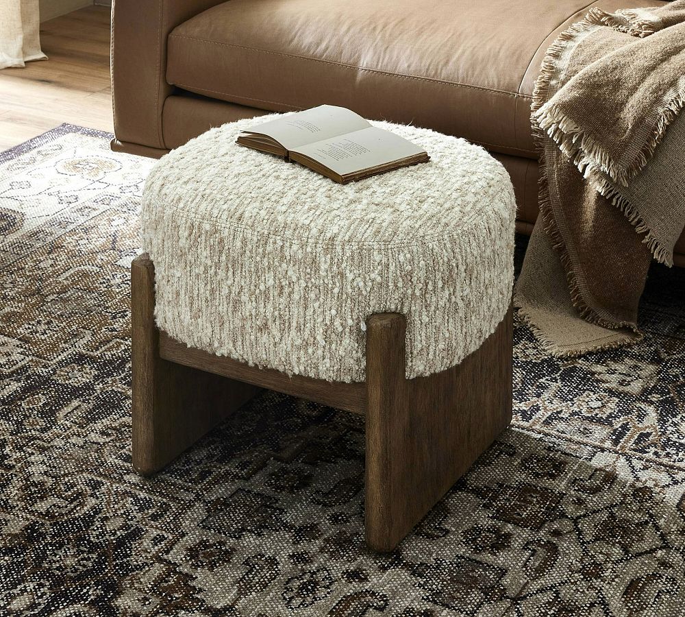 Solema Upholstered Accent stool by Pottery Barn