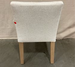 Open Box: Classic Upholstered Dining Chair - Performance Boucle Oatmeal, Seadrift Legs