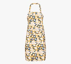 Open Box: Camille Cotton Apron, 32" L x 36" W - Blue, Dijon
