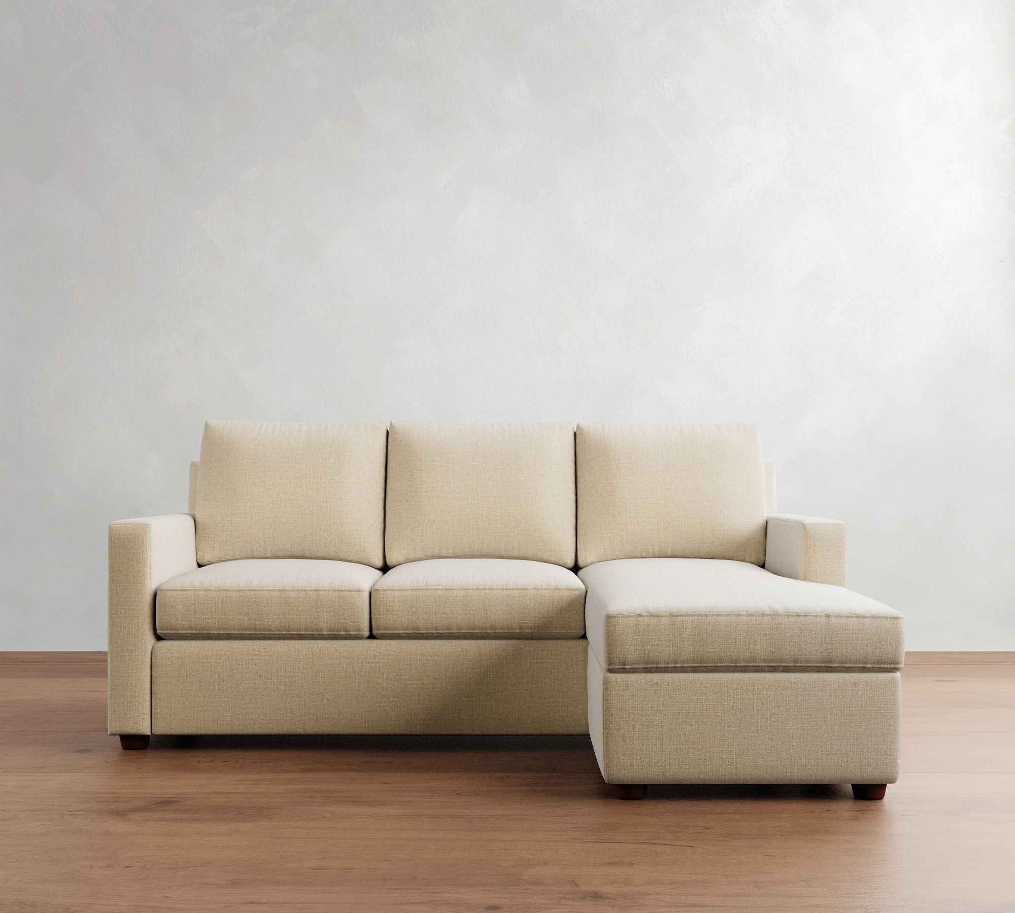 Cameron Modern Square Arm Reversible Chaise Sectional (86")