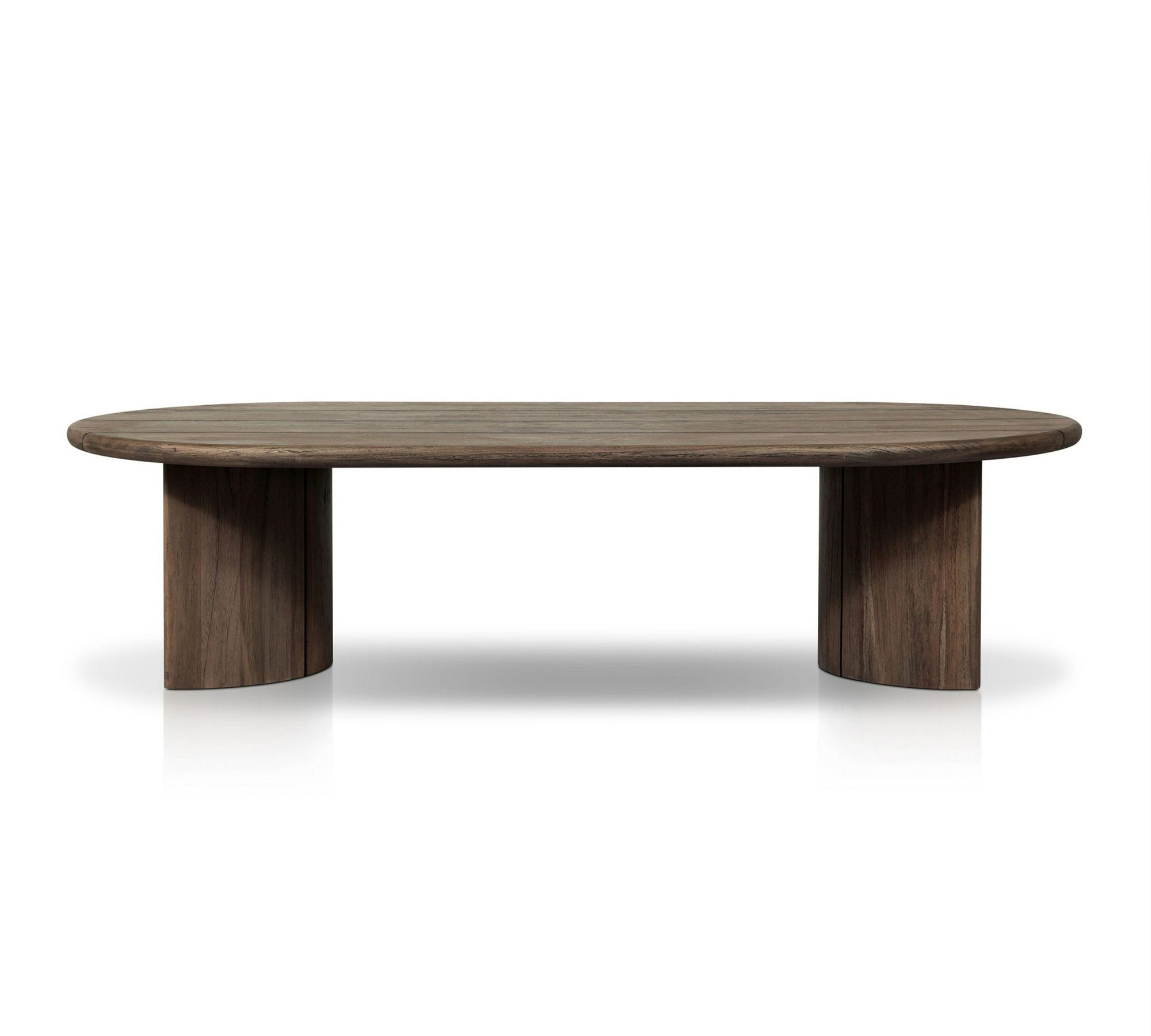 Paulina Teak Oval Outdoor Coffee Table (70")