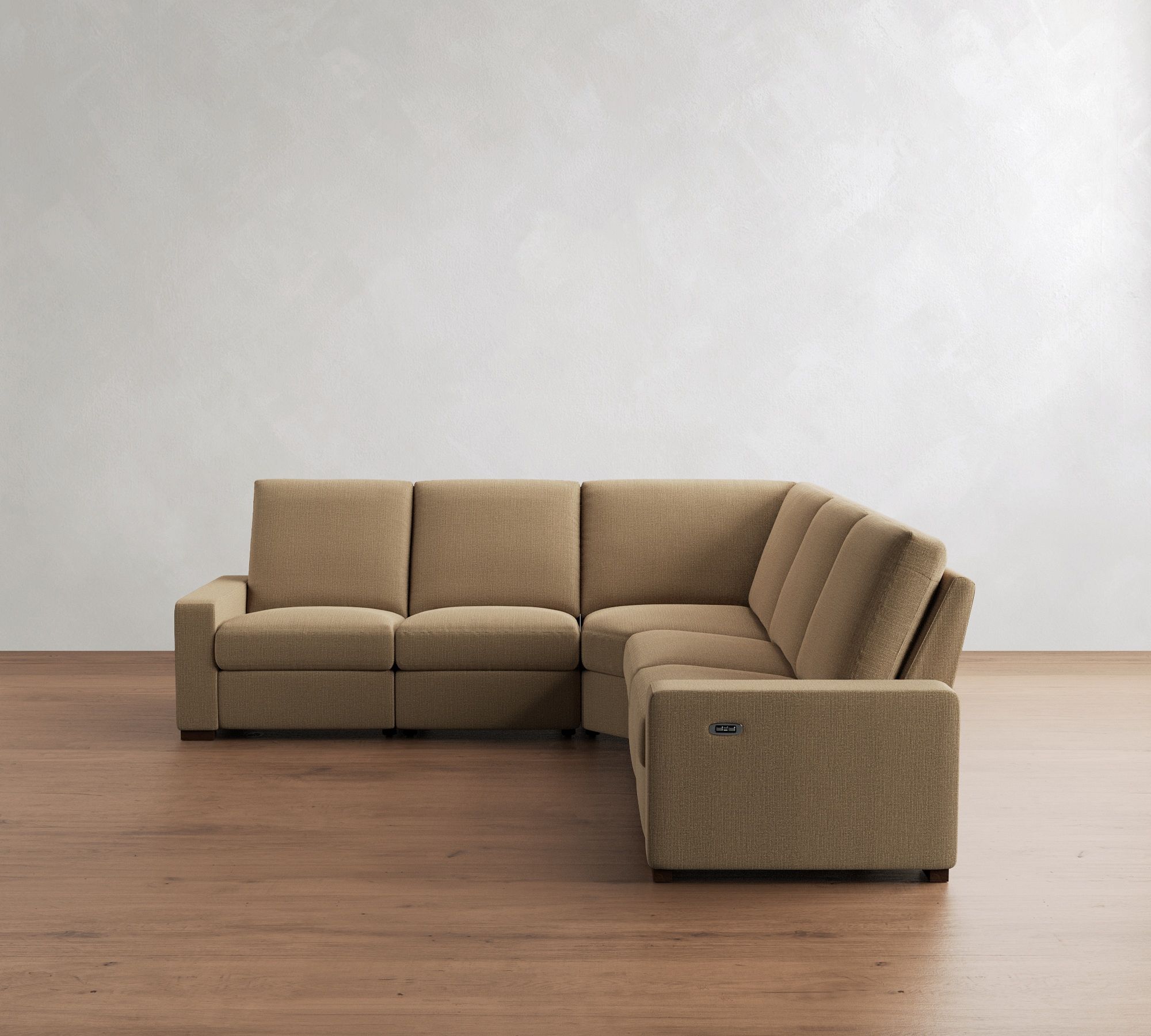 Turner Square Arm Power Reclining L-Shaped Sectional (117")