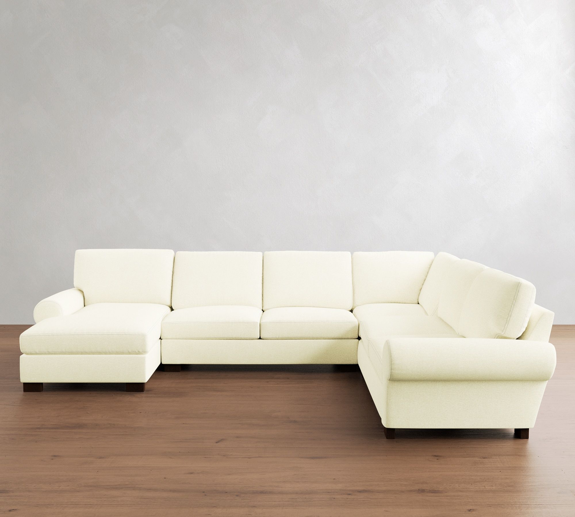 Turner Roll Arm L-Shaped Chaise Sectional (142")