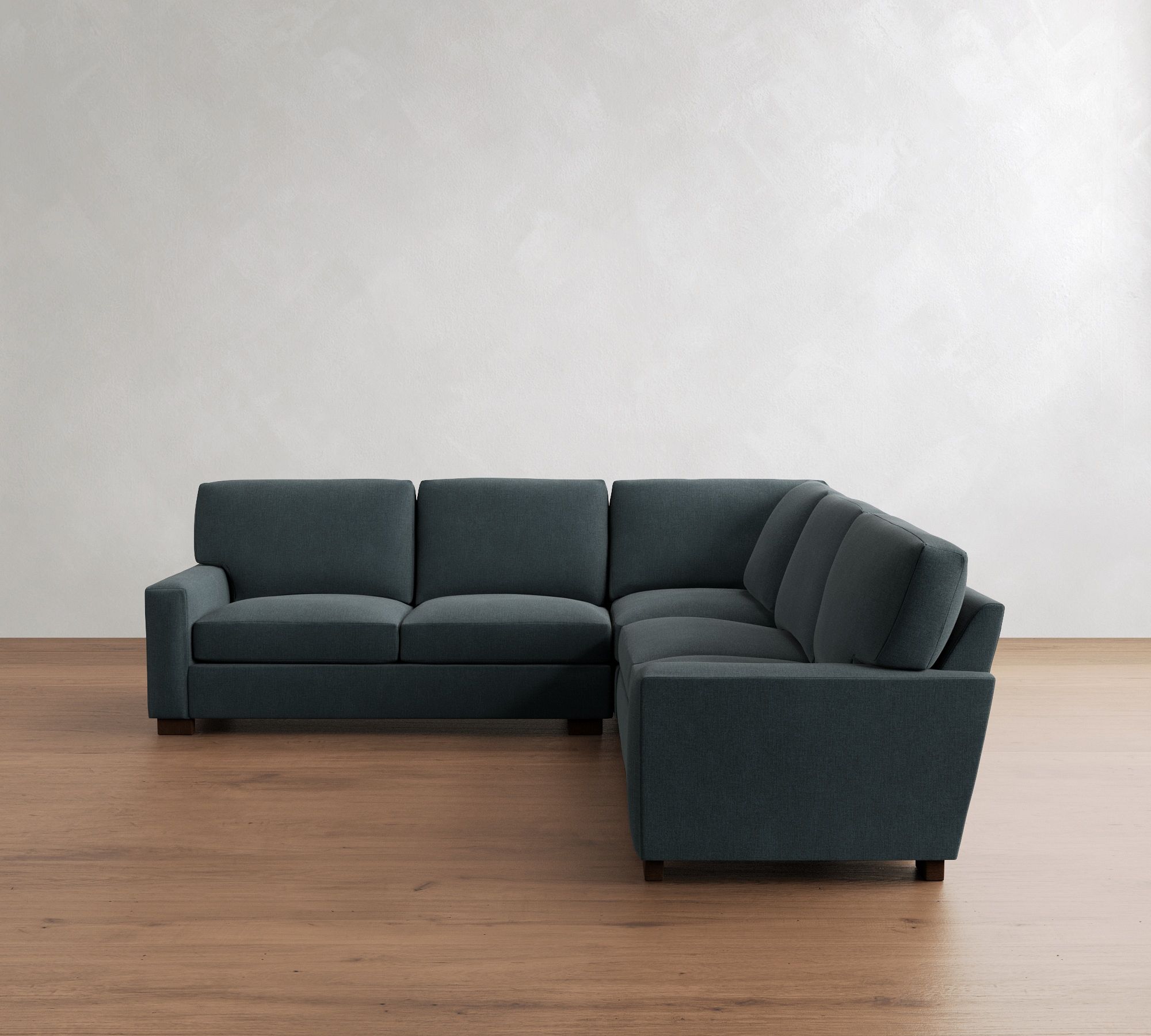 Turner Square Arm 3-Piece L-Shaped Sectional (106"&ndash;110") - thumbnail 3