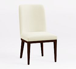 Open Box: Layton Grand Leather Dining Chair - Signature Chalk, Mahogany
