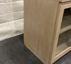 Open Box: Pacific Double Glass Door Cabinet (34") - Fog
