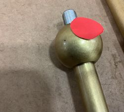 Open Box: Palmer Metal Round Chandelier, Large (49" Diam.) - Vintage Brass