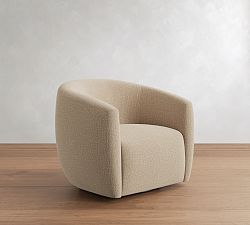 Open Box: Payton Swivel Chair - Performance Casual Chenille Parchment