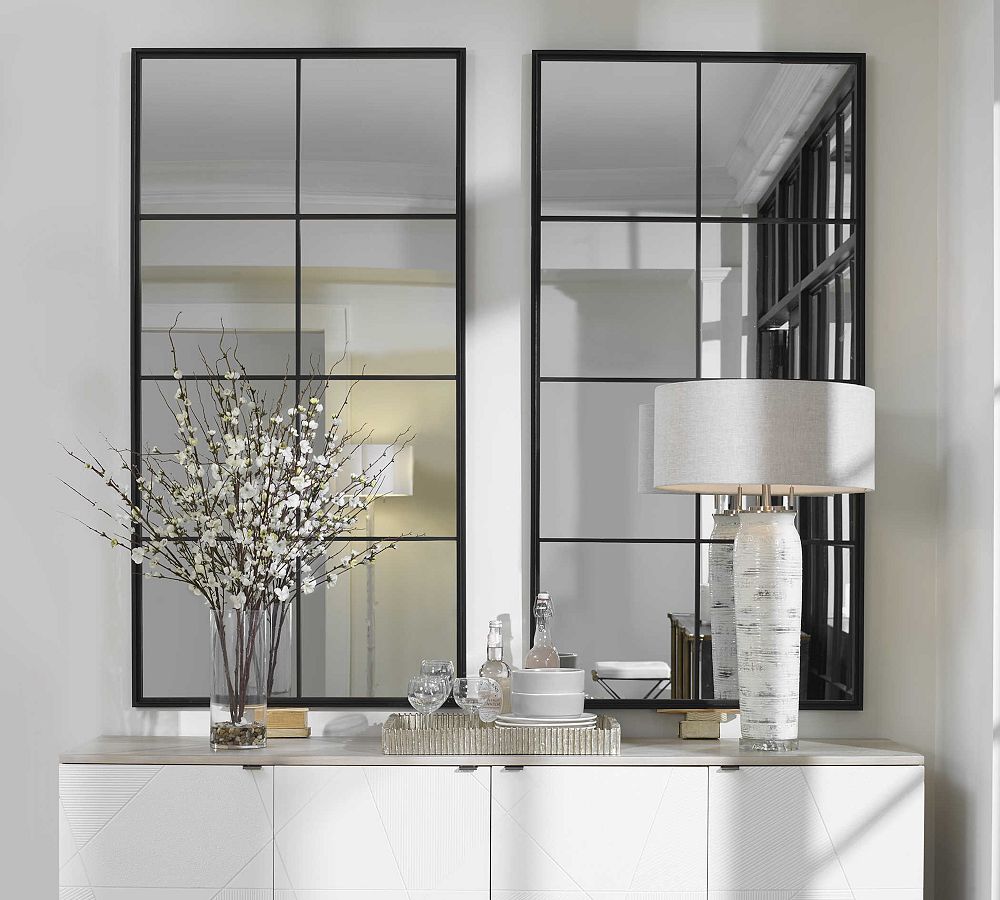 Alice Modular Windowpane Mirror by Pottery Barn