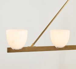 Chamberlin Alabaster Linear Chandelier (48")