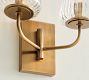 Sylvie Glass Double Sconce (12")
