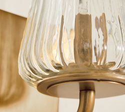 Sylvie Glass Single Sconce (9")