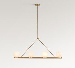 Chamberlin Alabaster Linear Chandelier (48")