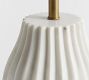 Marlo Stone Ribbed Table Lamp (19")