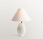 Marlo Stone Ribbed Table Lamp (19")