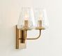 Sylvie Glass Double Sconce (12")