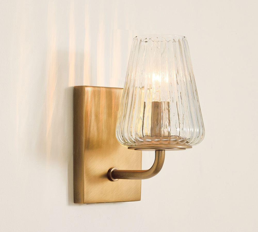 Sylvie Glass Single Sconce (9") by Pottery Barn