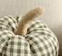 Blaine Check Pumpkin Shaped Pillow