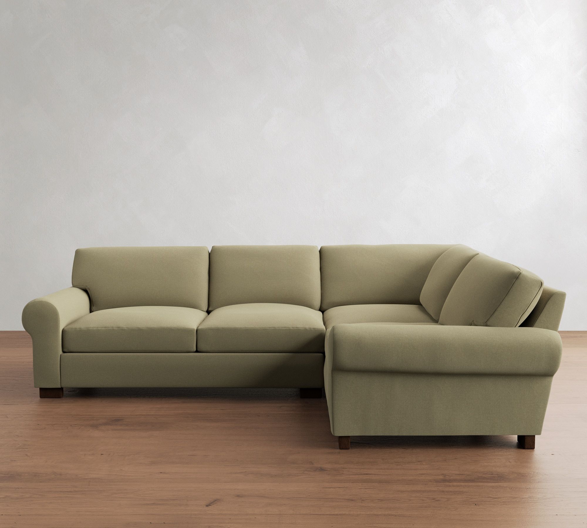 Turner Roll Arm 3-Piece Sectional (113")