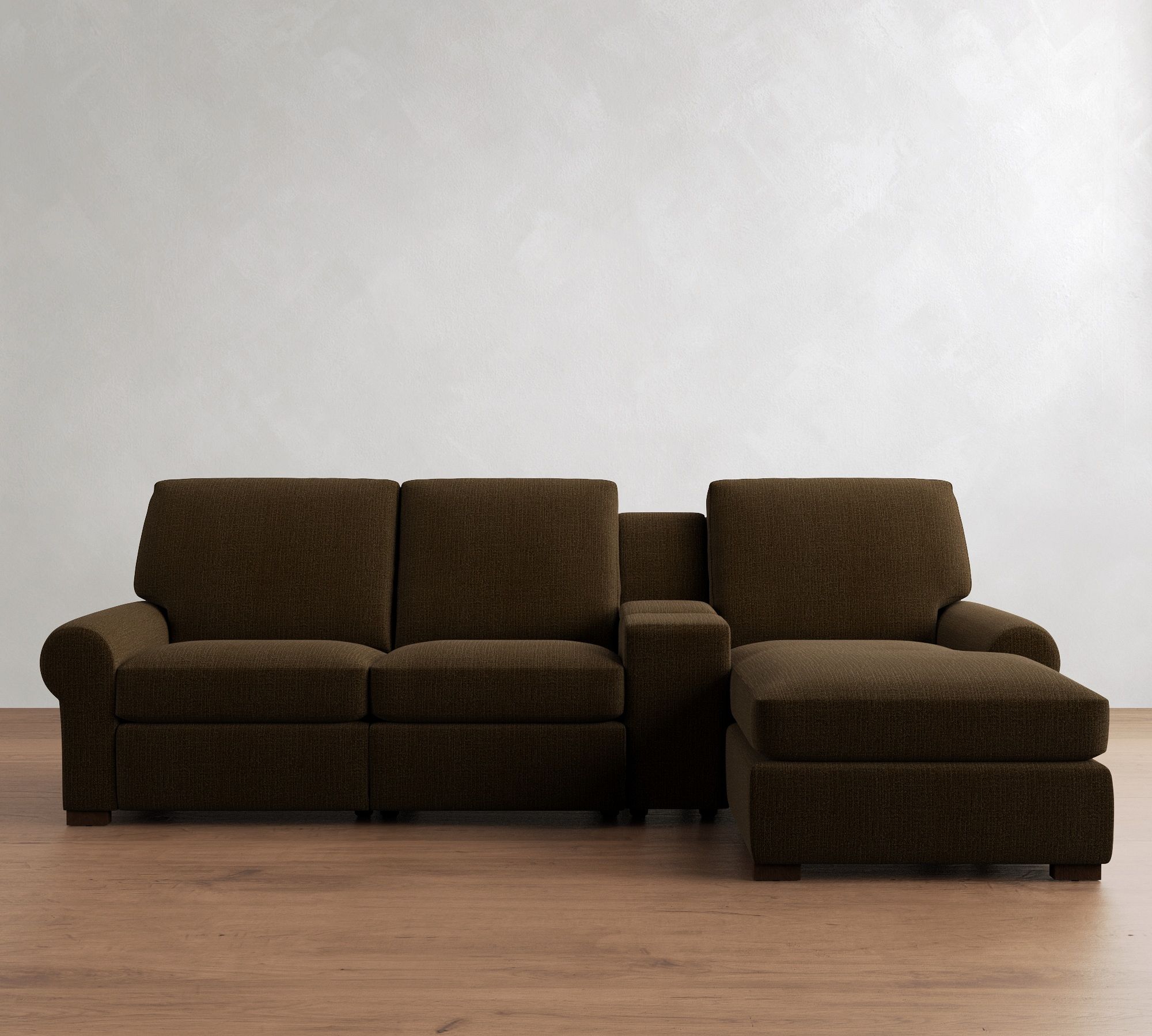 Turner Roll Arm Power Reclining Chaise Sectional (105"&ndash;117") - thumbnail 5