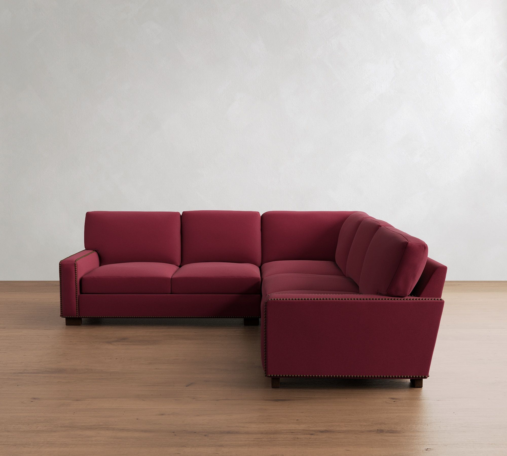 Turner Square Arm 3-Piece L-Shaped Sectional (106"&ndash;110") - thumbnail 4