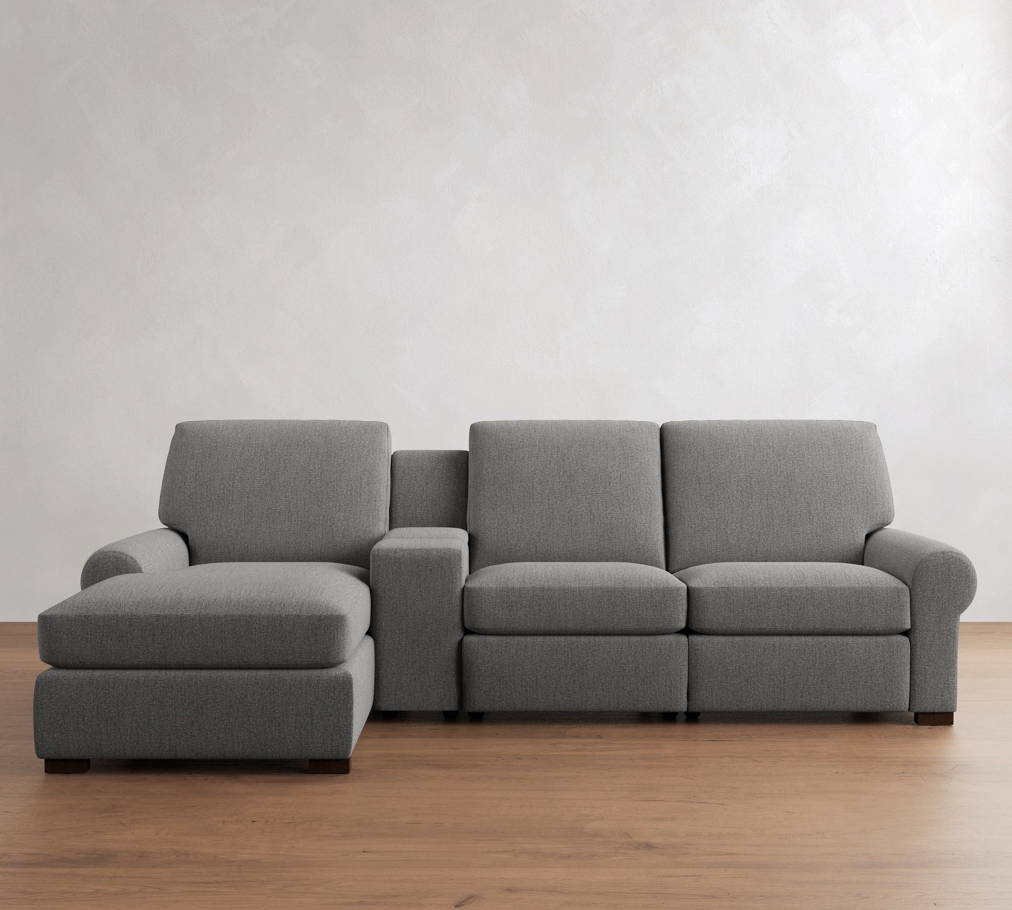 Turner Roll Arm Power Reclining Chaise Sectional (105"&ndash;117") - thumbnail 4