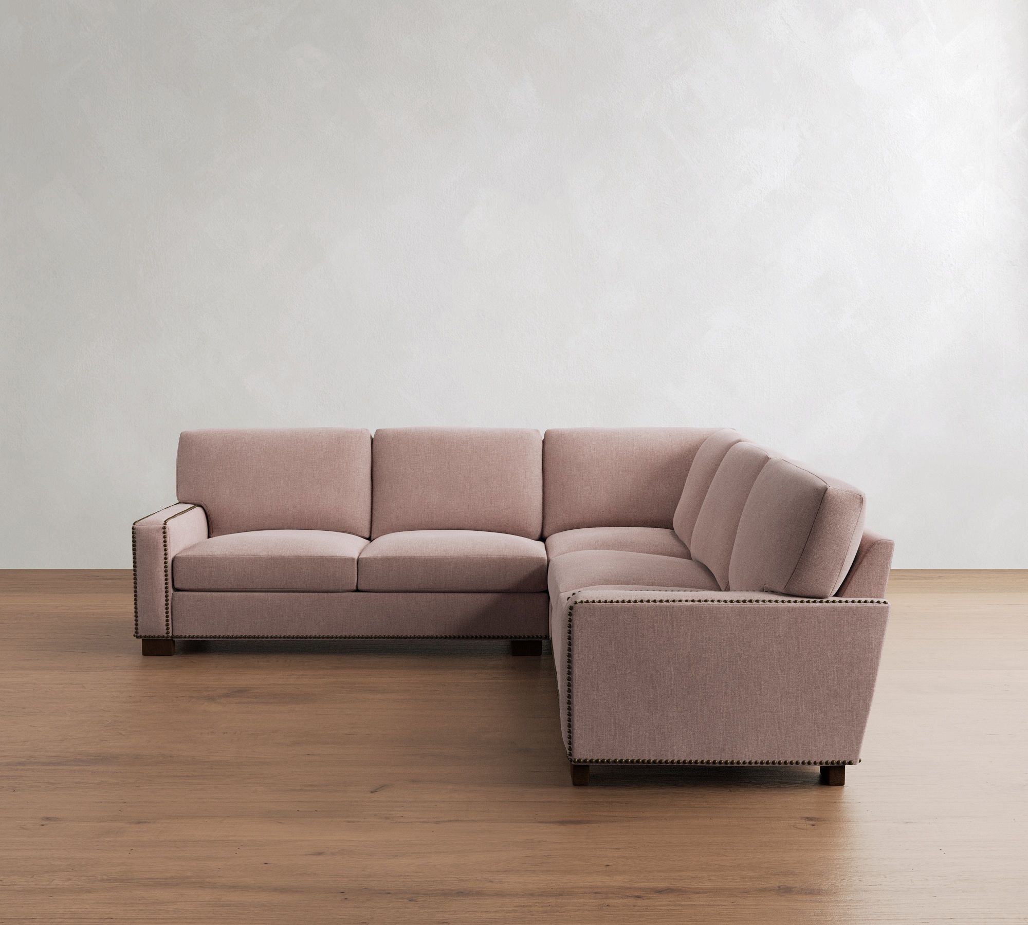 Turner Square Arm 3-Piece L-Shaped Sectional (106"&ndash;110") - thumbnail 7