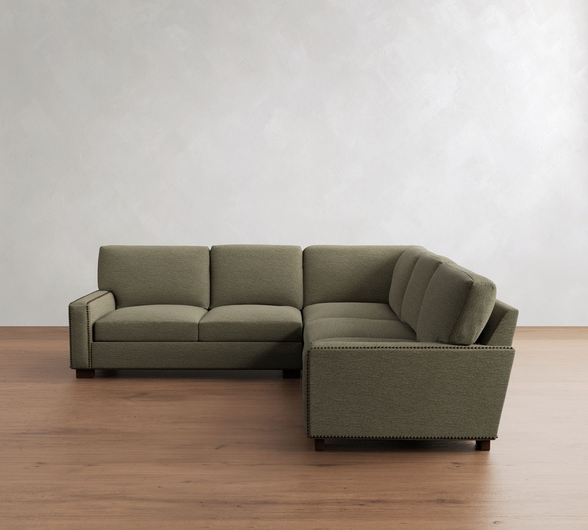 Turner Square Arm 3-Piece L-Shaped Sectional (106"&ndash;110") - thumbnail 5