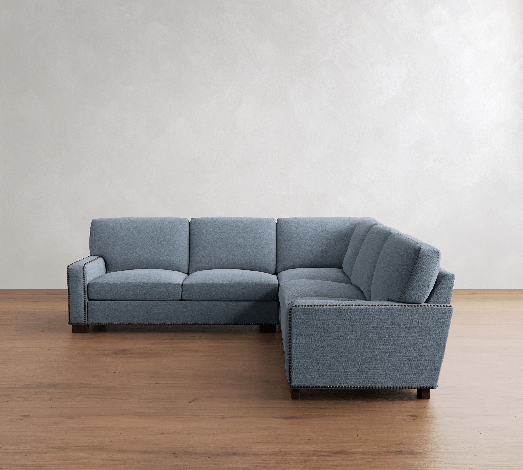 Turner Square Arm 3-Piece L-Shaped Sectional (106"&ndash;110") - thumbnail 2