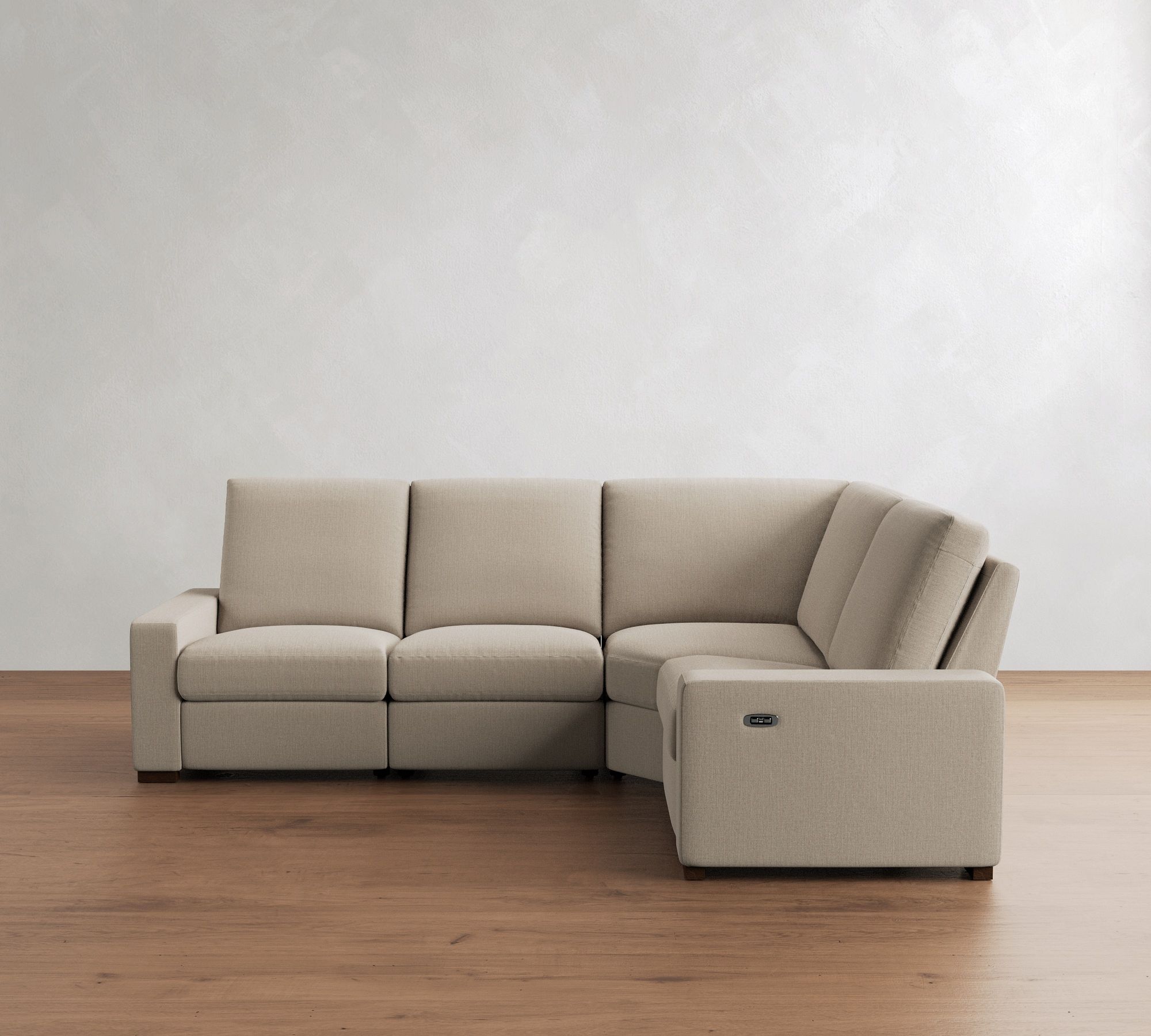 Turner Square Arm Reversible Power Reclining Sectional (117")