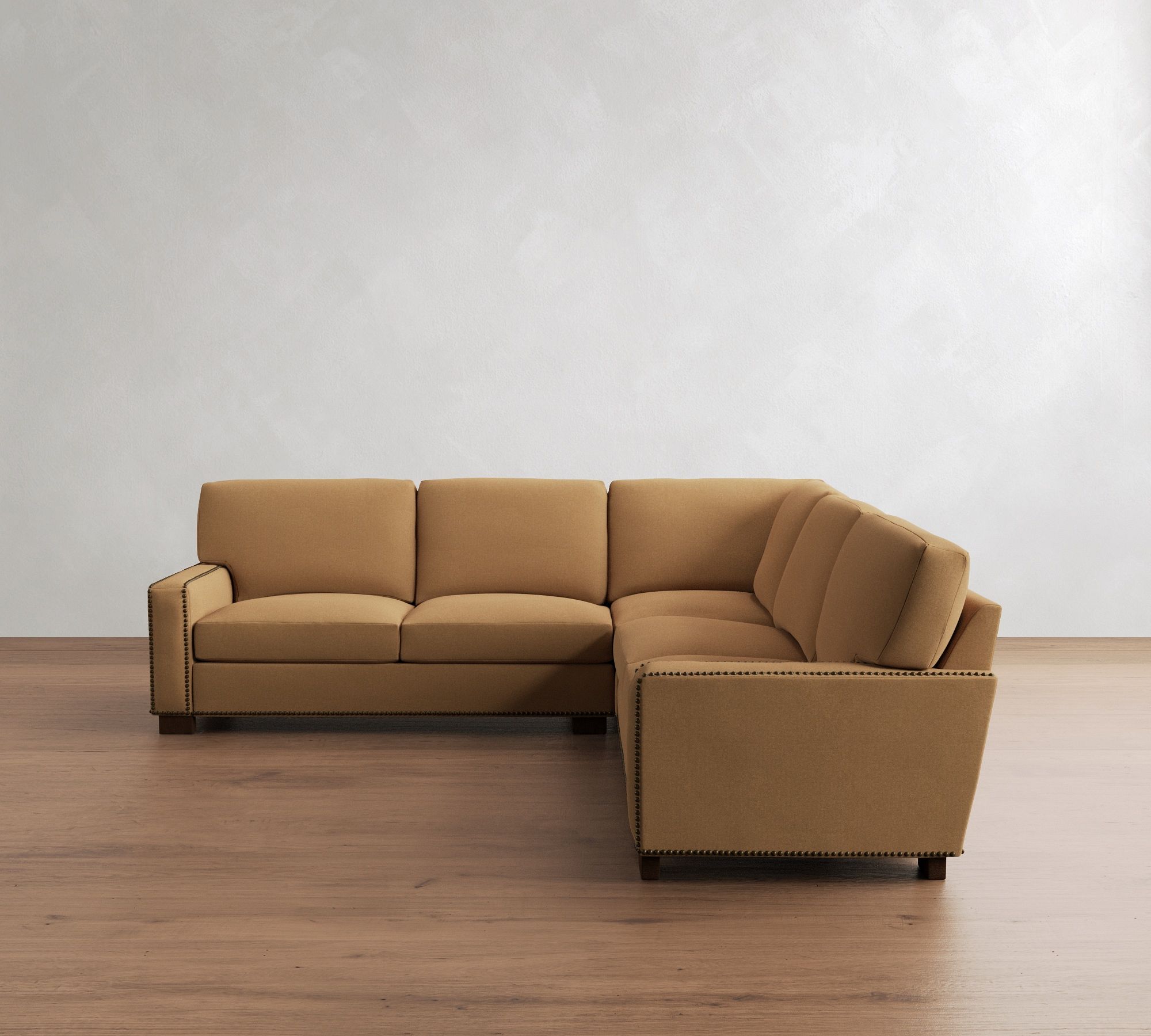 Turner Square Arm 3-Piece L-Shaped Sectional (106"&ndash;110") - thumbnail 6