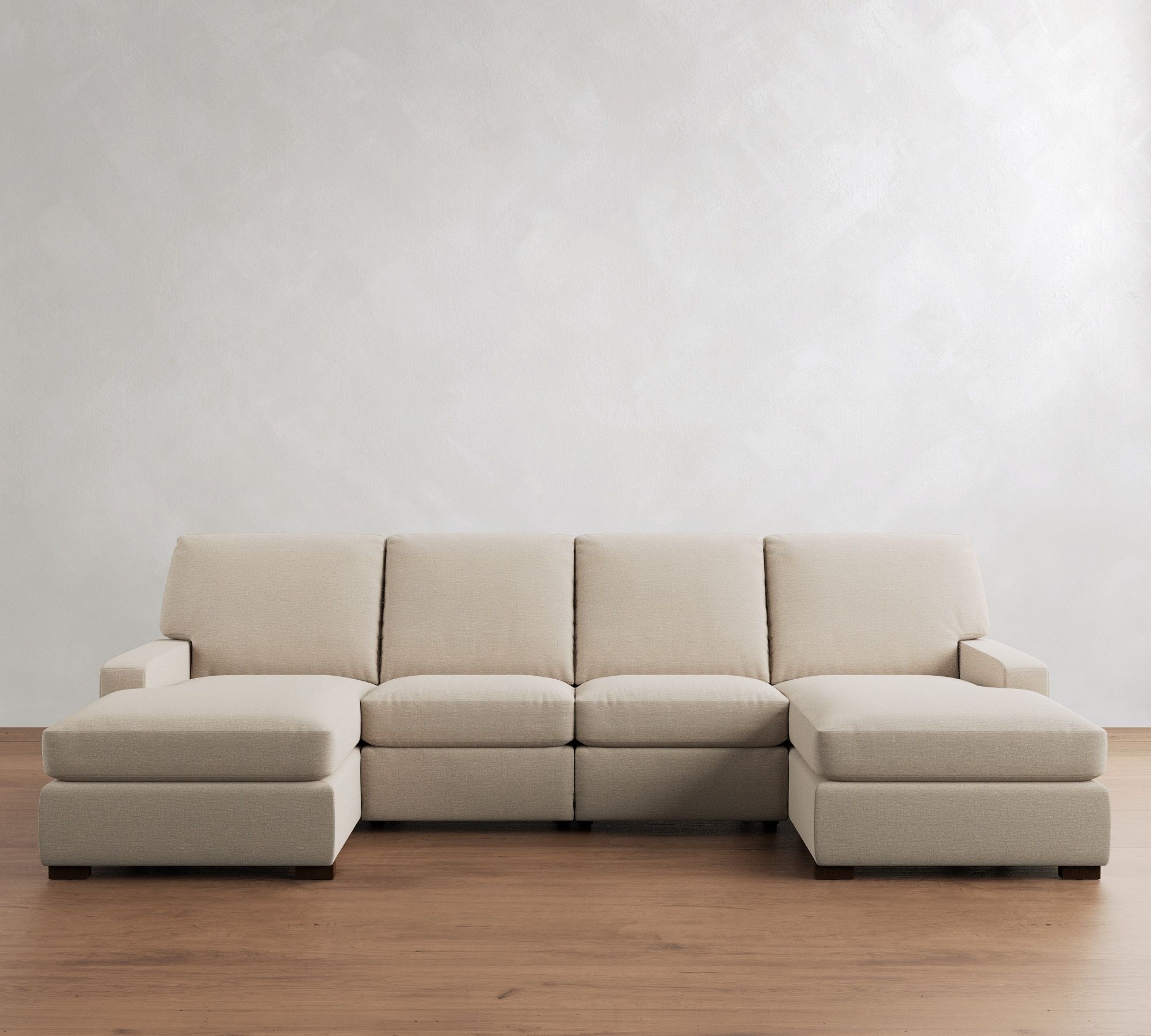 Turner Square Arm Power Reclining Double Chaise Sectional (135"&ndash;160") - thumbnail 2