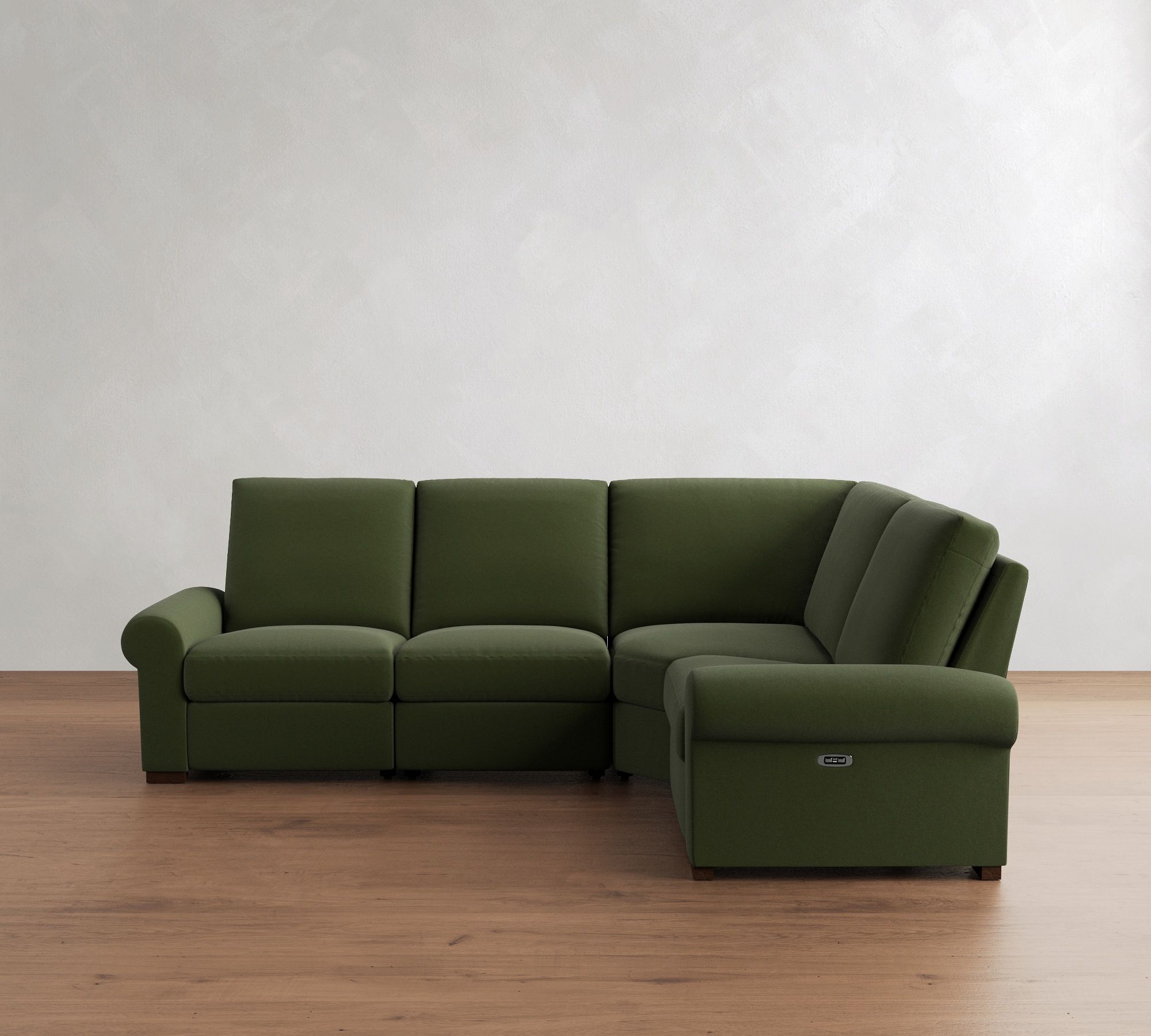 Turner Roll Arm Reversible Power Reclining Sectional (120")