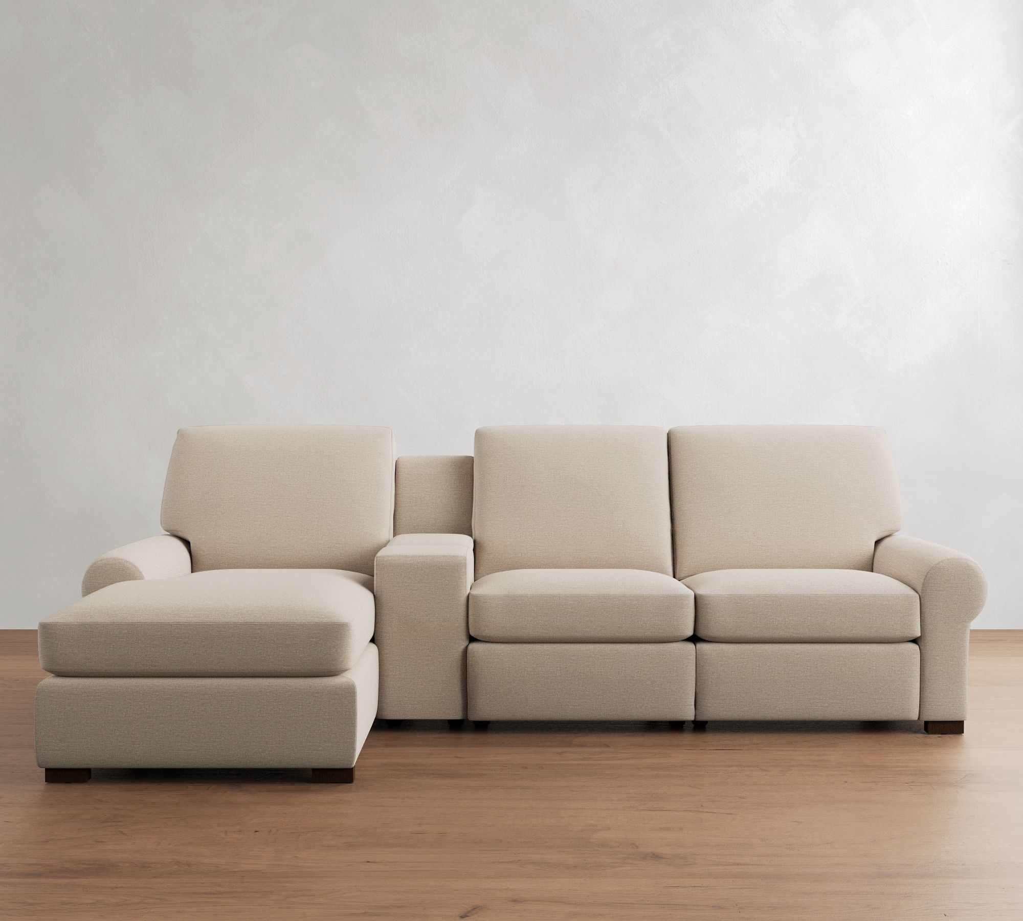 Turner Roll Arm Power Reclining Chaise Sectional (105"&ndash;117") - thumbnail 10
