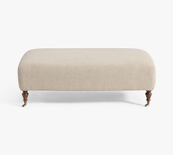Penelope Upholstered Rolling Ottoman