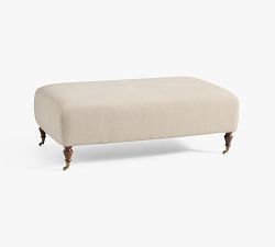 Penelope Upholstered Rolling Ottoman